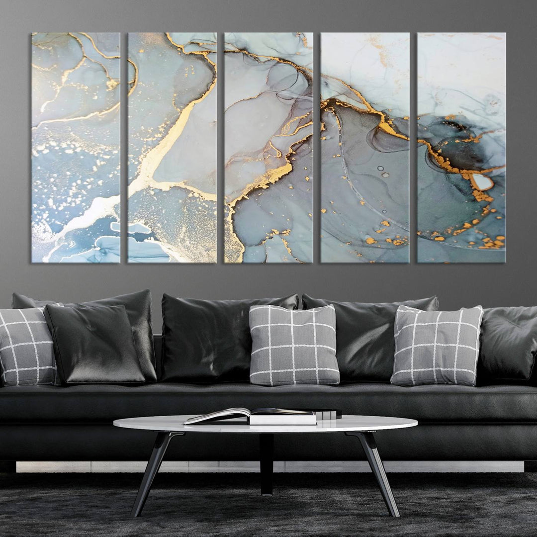 Abstract Marble Wall Art Canvas Print