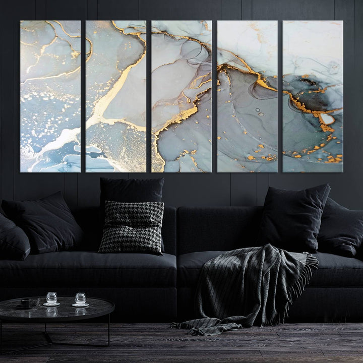 Abstract Marble Wall Art Canvas Print