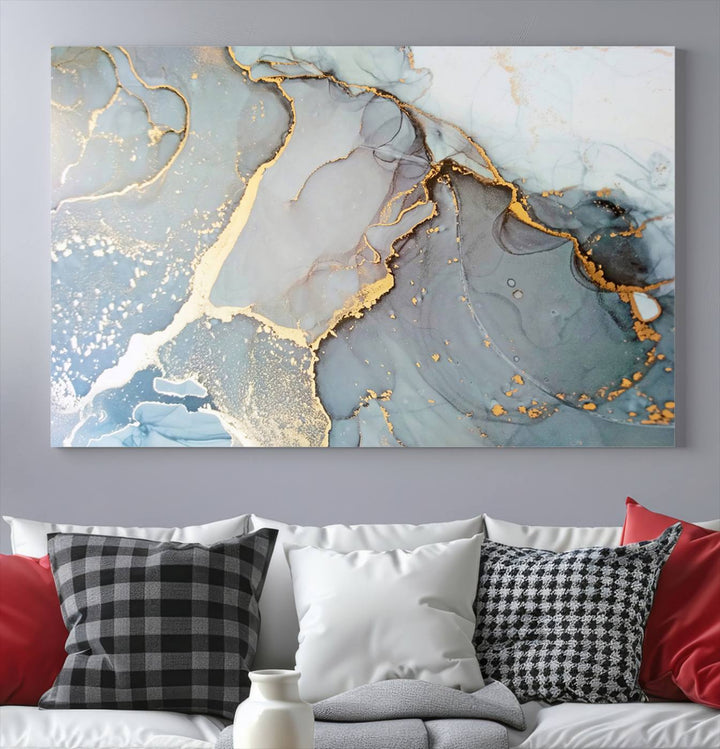 Abstract Marble Wall Art Canvas Print