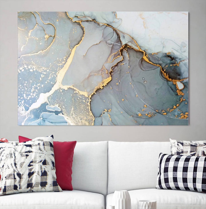 Abstract Marble Wall Art Canvas Print