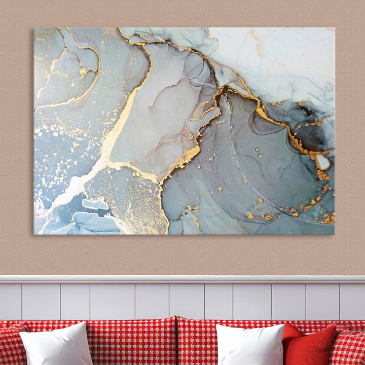 Abstract Marble Wall Art Canvas Print