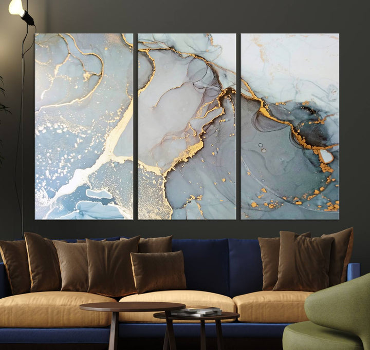 Abstract Marble Wall Art Canvas Print