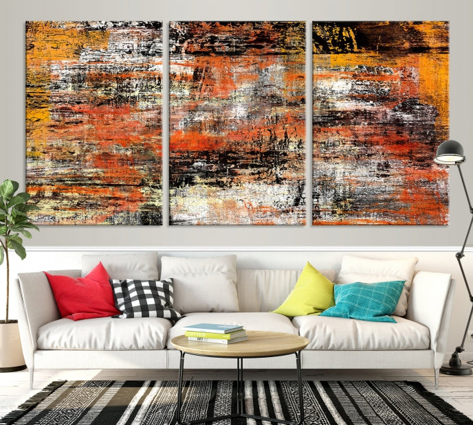 Abstract Modern Wall Art Large Marble Canvas Print Bedroom Decor