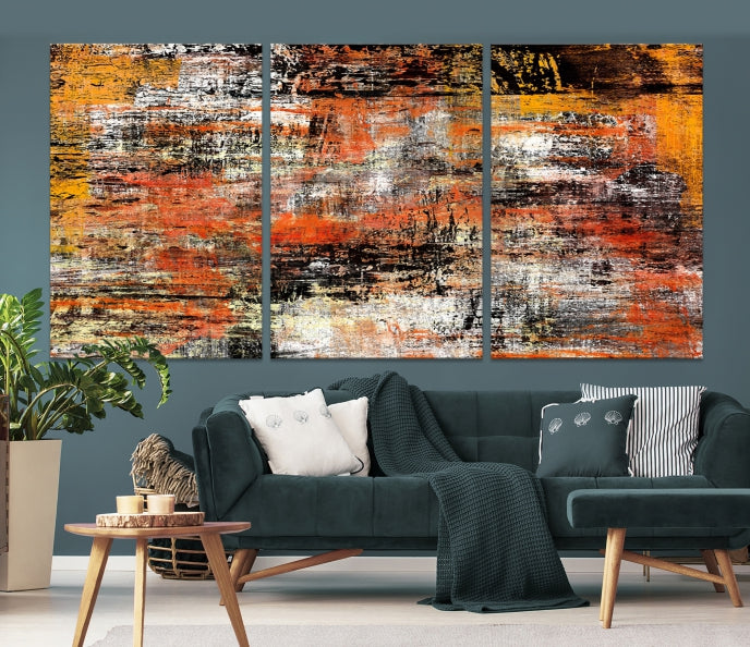 Abstract Modern Wall Art Large Marble Canvas Print Bedroom Decor