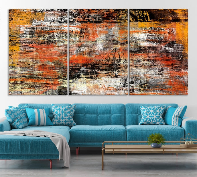 Abstract Modern Wall Art Large Marble Canvas Print Bedroom Decor