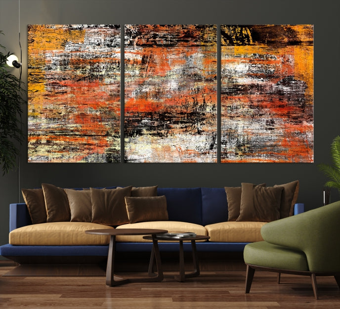 Abstract Modern Wall Art Large Marble Canvas Print Bedroom Decor