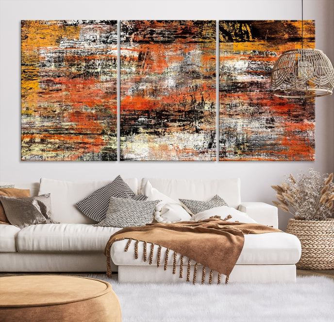 Abstract Modern Wall Art Large Marble Canvas Print Bedroom Decor