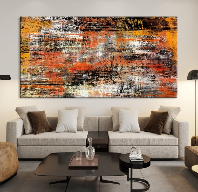 Abstract Modern Wall Art Large Marble Canvas Print Bedroom Decor