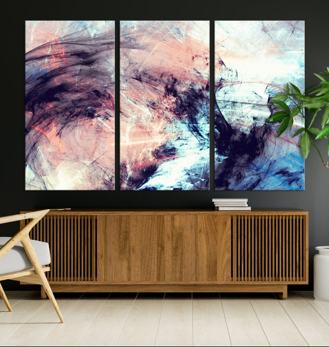 Abstract Painting Modern Canvas Wall Art Large Framed Print