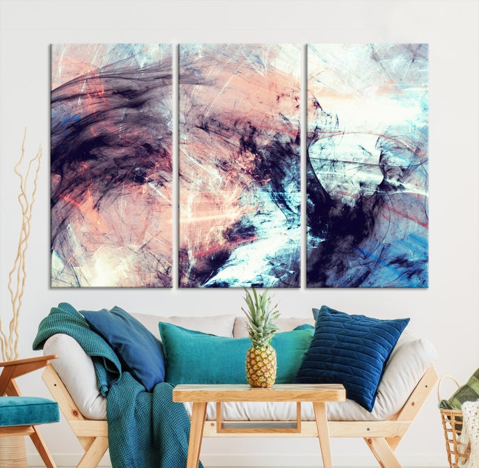 Abstract Painting Modern Canvas Wall Art Large Framed Print