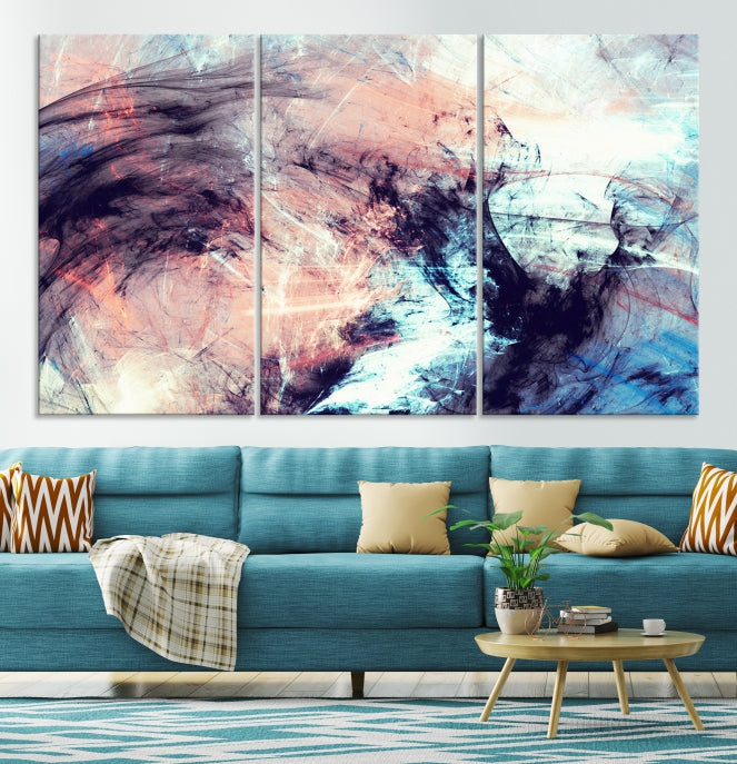 Abstract Painting Modern Canvas Wall Art Large Framed Print