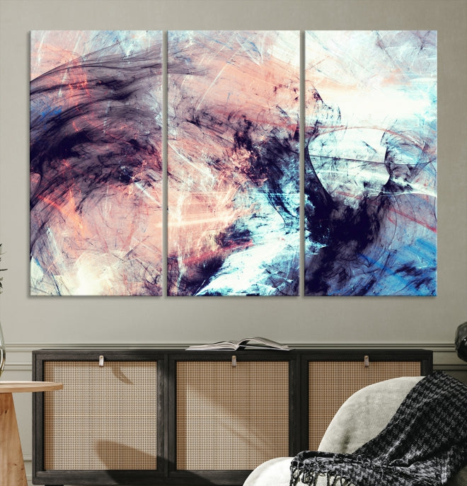 Abstract Painting Modern Canvas Wall Art Large Framed Print