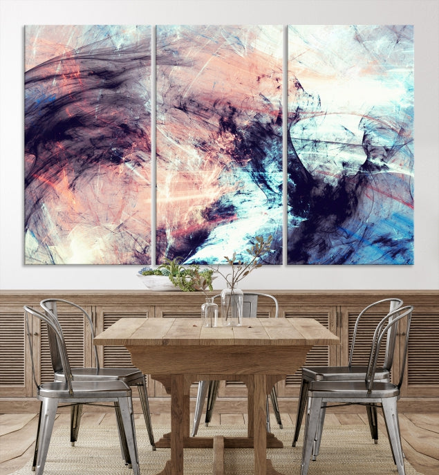 Abstract Painting Modern Canvas Wall Art Large Framed Print