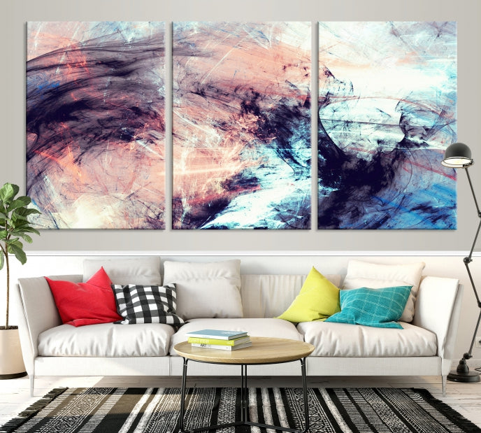 Abstract Painting Modern Canvas Wall Art Large Framed Print