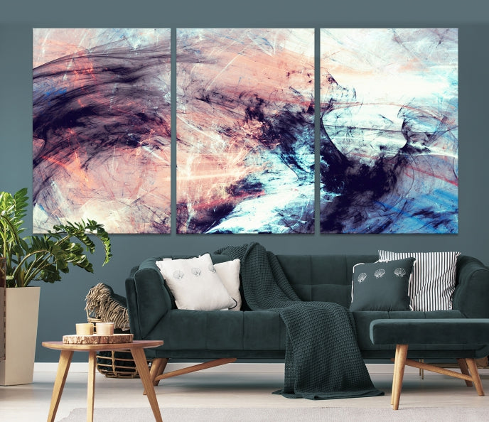 Abstract Painting Modern Canvas Wall Art Large Framed Print