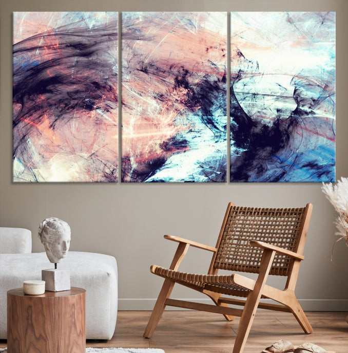 Abstract Painting Modern Canvas Wall Art Large Framed Print