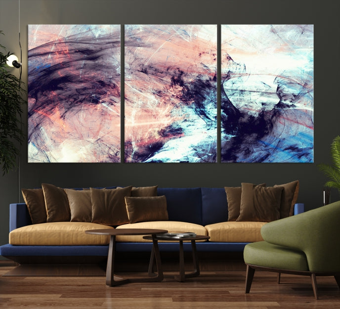 Abstract Painting Modern Canvas Wall Art Large Framed Print