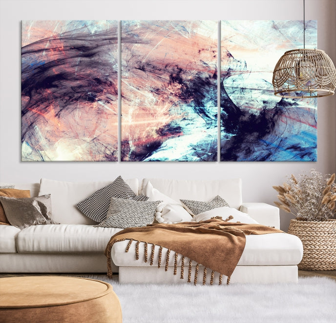 Abstract Painting Modern Canvas Wall Art Large Framed Print