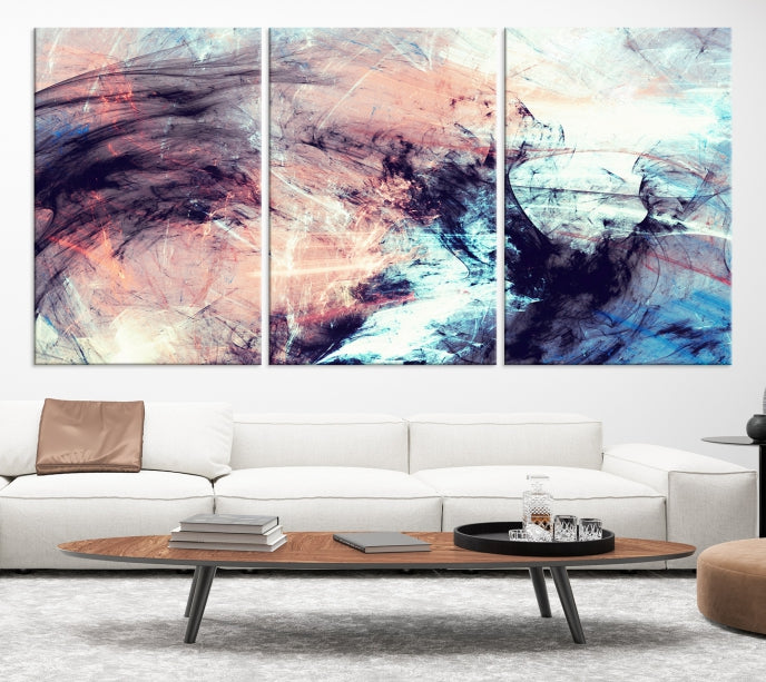 Abstract Painting Modern Canvas Wall Art Large Framed Print