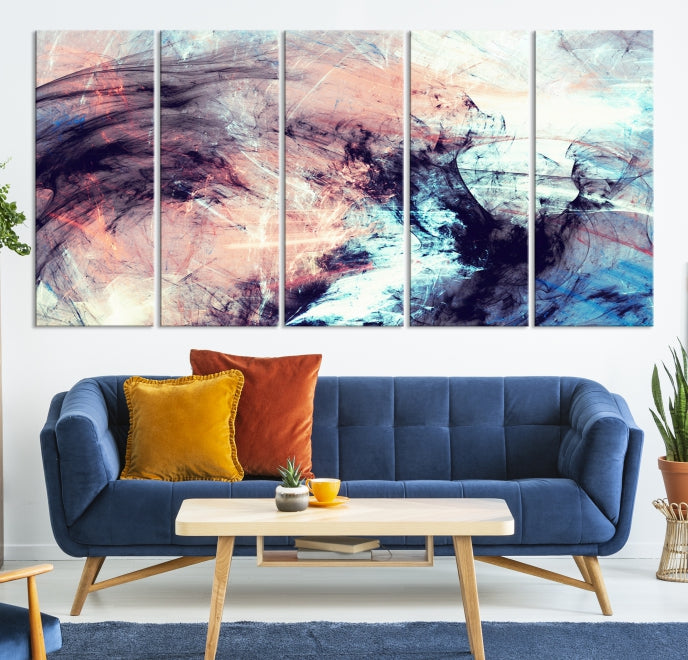 Abstract Painting Modern Canvas Wall Art Large Framed Print