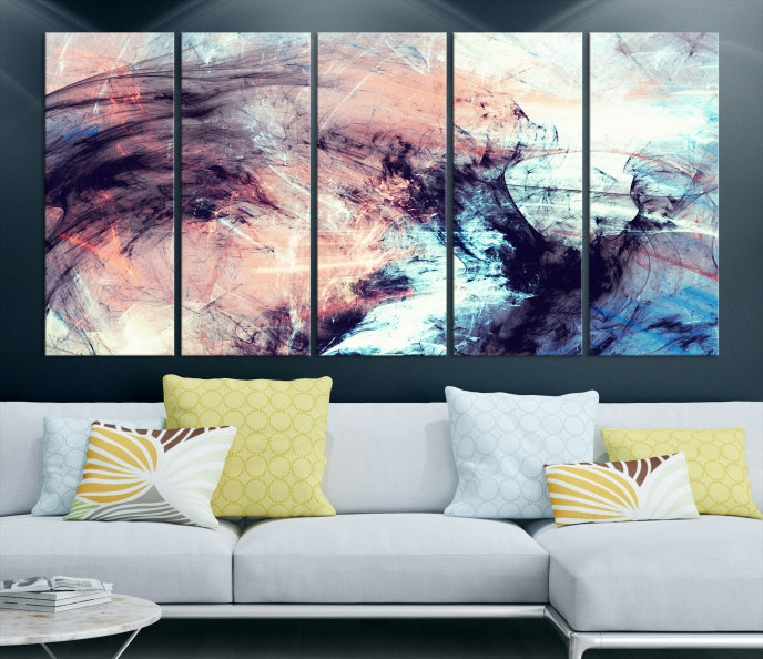 Abstract Painting Modern Canvas Wall Art Large Framed Print