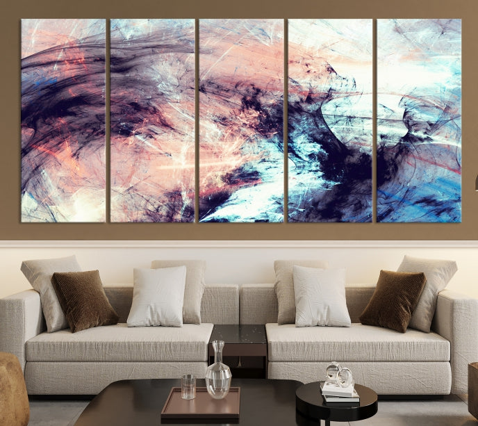 Abstract Painting Modern Canvas Wall Art Large Framed Print