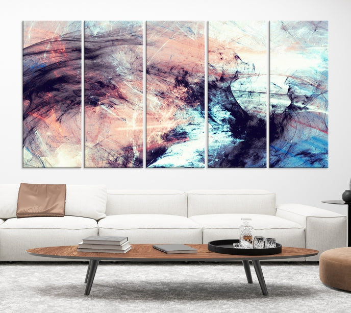 Abstract Painting Modern Canvas Wall Art Large Framed Print