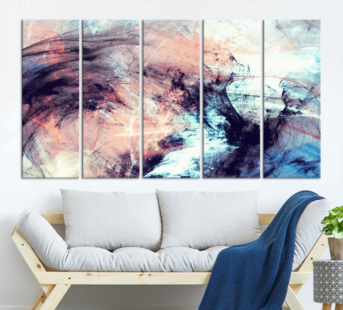 Abstract Painting Modern Canvas Wall Art Large Framed Print