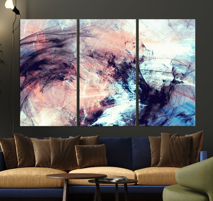 Abstract Painting Modern Canvas Wall Art Large Framed Print