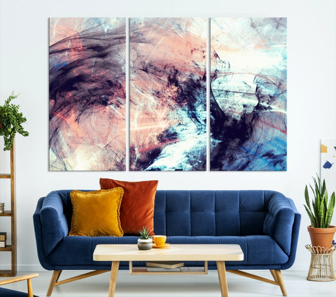 Abstract Painting Modern Canvas Wall Art Large Framed Print