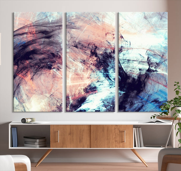 Abstract Painting Modern Canvas Wall Art Large Framed Print