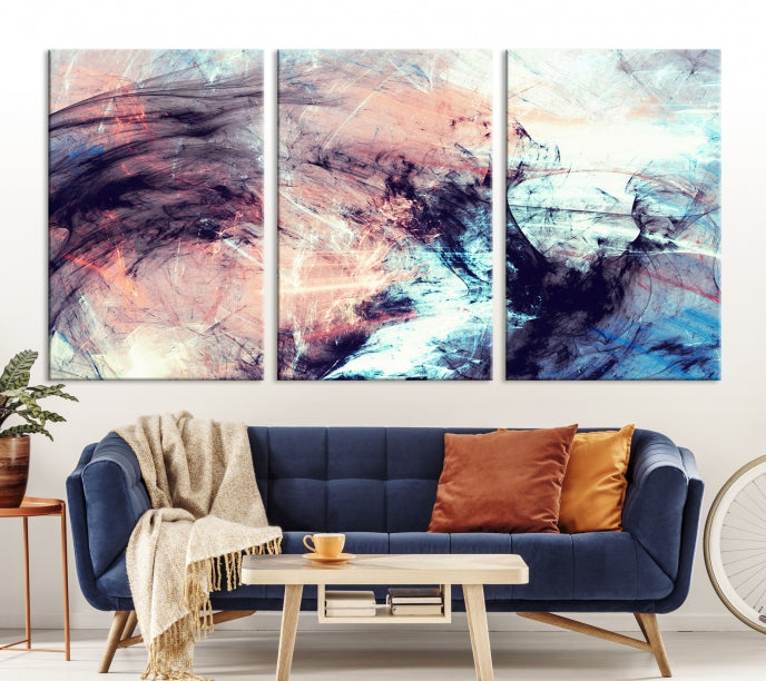 Abstract Painting Modern Canvas Wall Art Large Framed Print