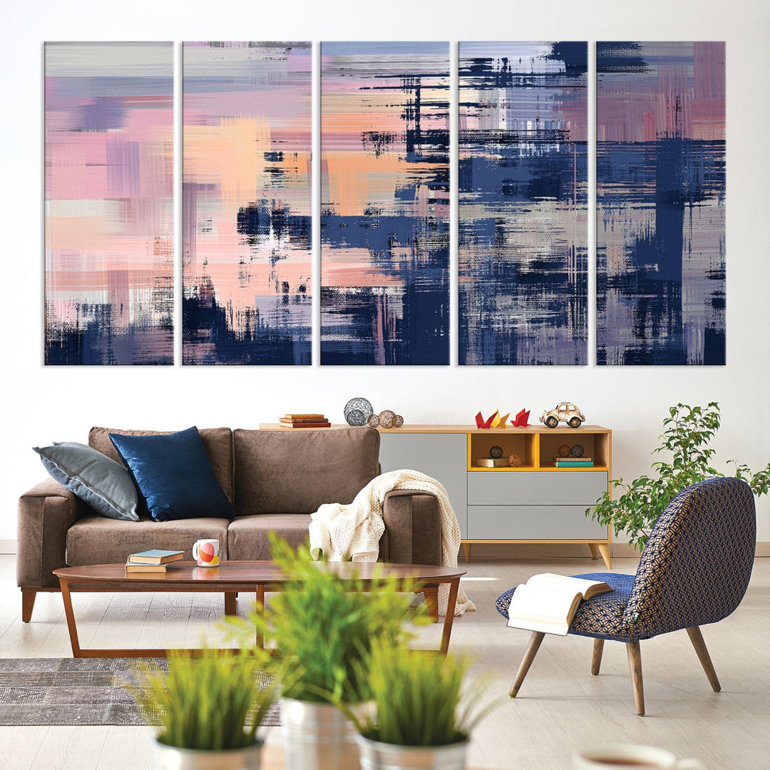 Abstract Painting on Canvas Print Paint Drip Extra Large Wall Art Framed