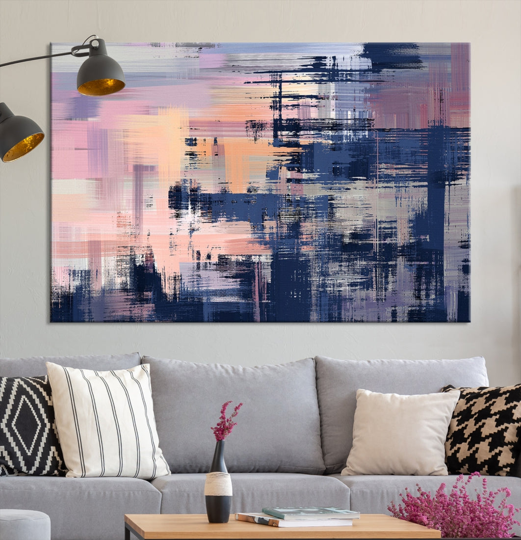 Abstract Painting on Canvas Print Paint Drip Extra Large Wall Art Framed