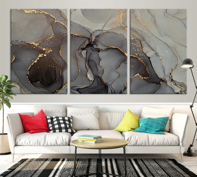 Abstract Painting on Giclee Canvas Wall Art Print Bohemian Home Design