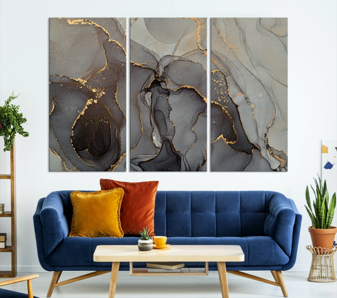 Abstract Painting on Giclee Canvas Wall Art Print Bohemian Home Design