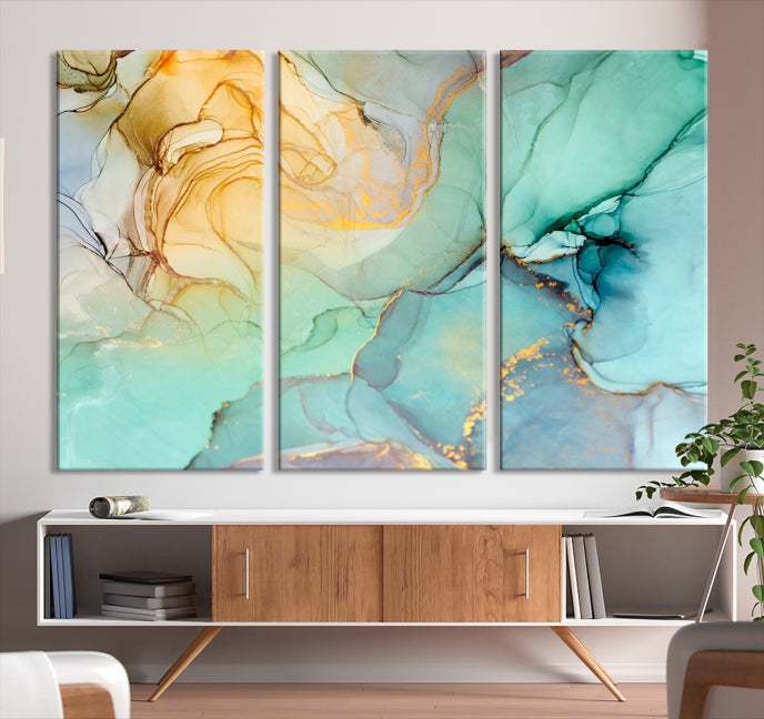 Abstract Painting on Giclee Canvas Wall Art Print for Living Room Bedroom Design