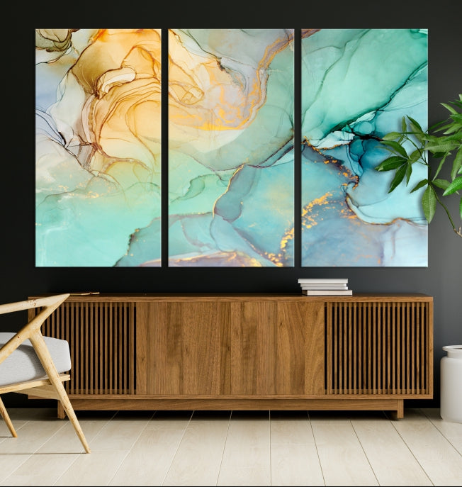 Abstract Painting on Giclee Canvas Wall Art Print for Living Room Bedroom Design