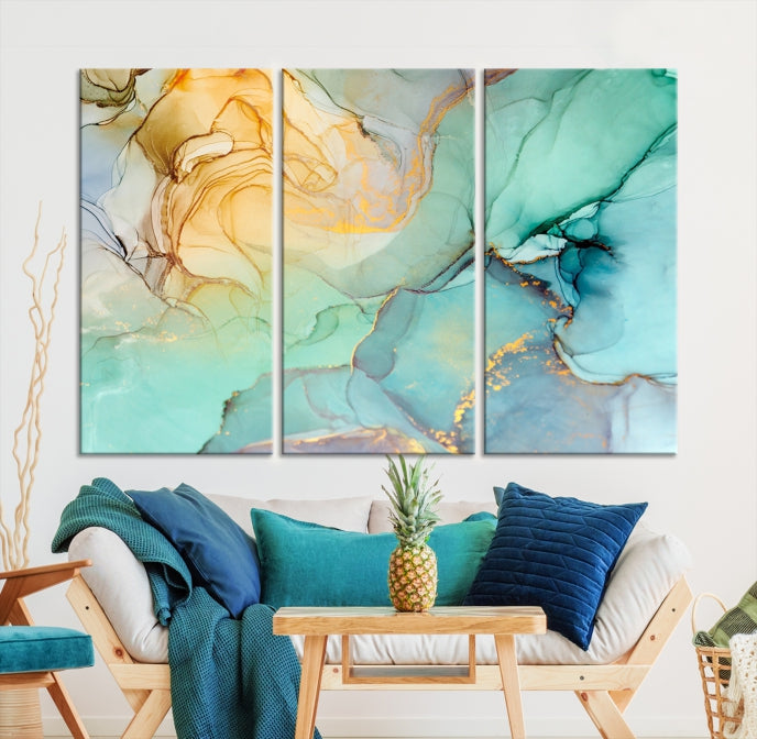 Abstract Painting on Giclee Canvas Wall Art Print for Living Room Bedroom Design