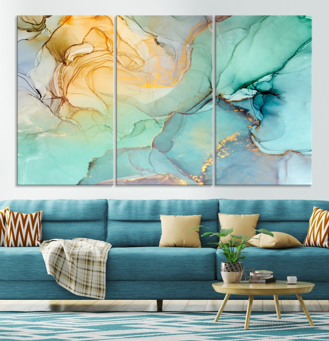 Abstract Painting on Giclee Canvas Wall Art Print for Living Room Bedroom Design