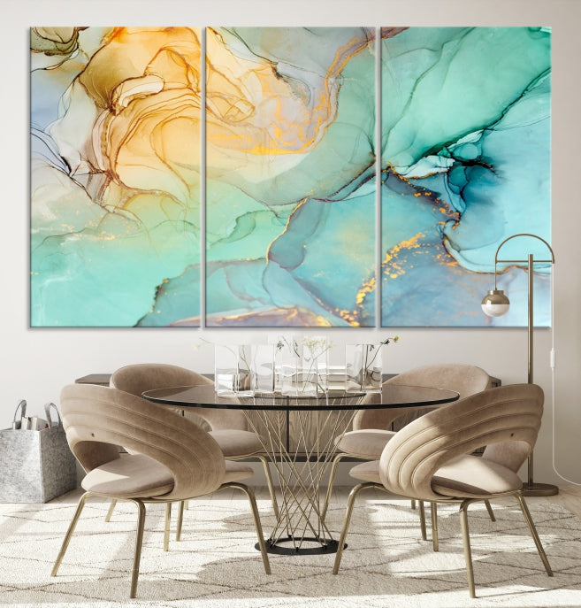 Abstract Painting on Giclee Canvas Wall Art Print for Living Room Bedroom Design