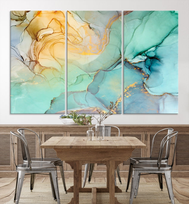 Abstract Painting on Giclee Canvas Wall Art Print for Living Room Bedroom Design