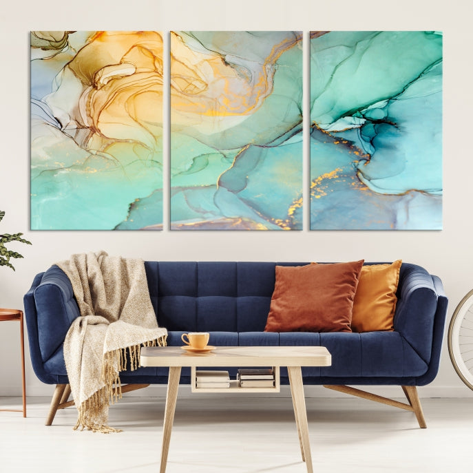 Abstract Painting on Giclee Canvas Wall Art Print for Living Room Bedroom Design