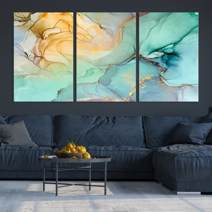 Abstract Painting on Giclee Canvas Wall Art Print for Living Room Bedroom Design