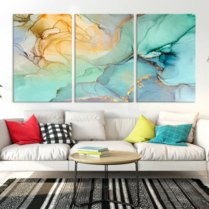 Abstract Painting on Giclee Canvas Wall Art Print for Living Room Bedroom Design