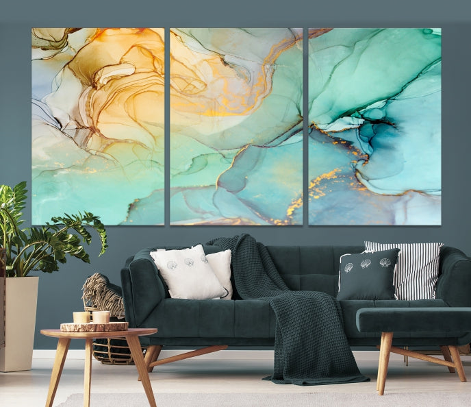 Abstract Painting on Giclee Canvas Wall Art Print for Living Room Bedroom Design