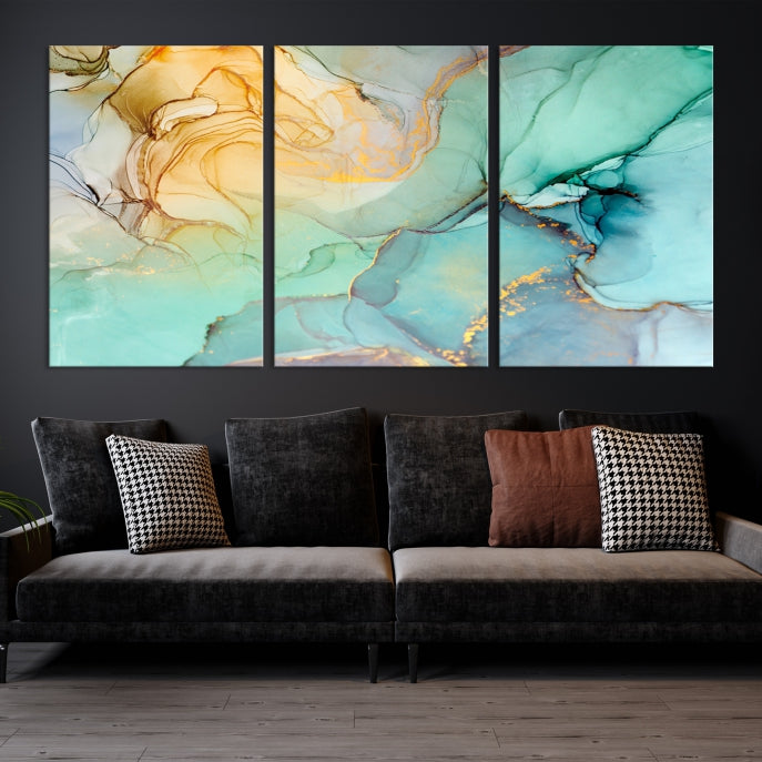 Abstract Painting on Giclee Canvas Wall Art Print for Living Room Bedroom Design