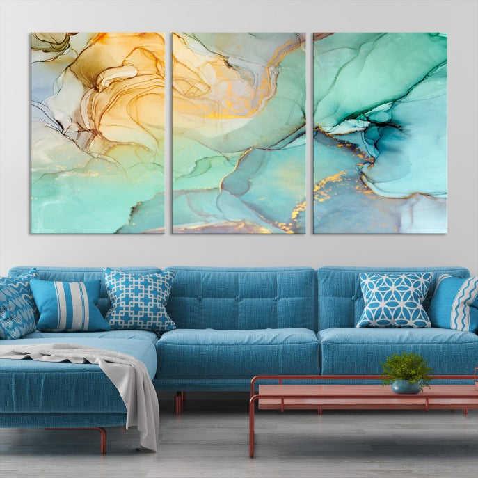 Abstract Painting on Giclee Canvas Wall Art Print for Living Room Bedroom Design