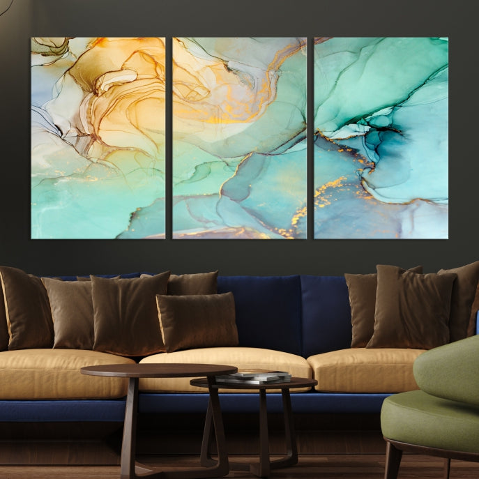 Abstract Painting on Giclee Canvas Wall Art Print for Living Room Bedroom Design