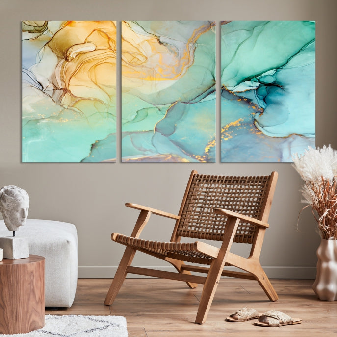 Abstract Painting on Giclee Canvas Wall Art Print for Living Room Bedroom Design